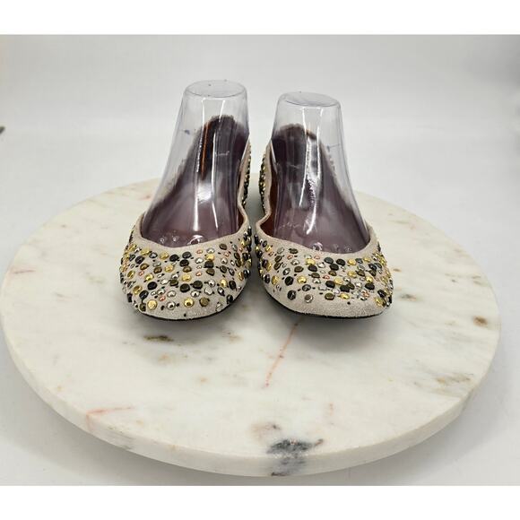 Steve Madden Edgy Boho Chic Kendaa Studded Flats Size 8 - Picture 2 of 8